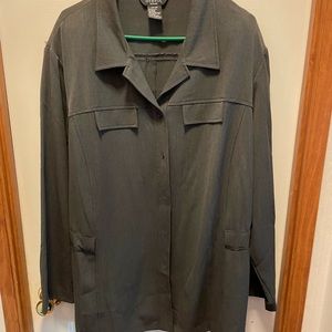 Gray leisure suit jacket
